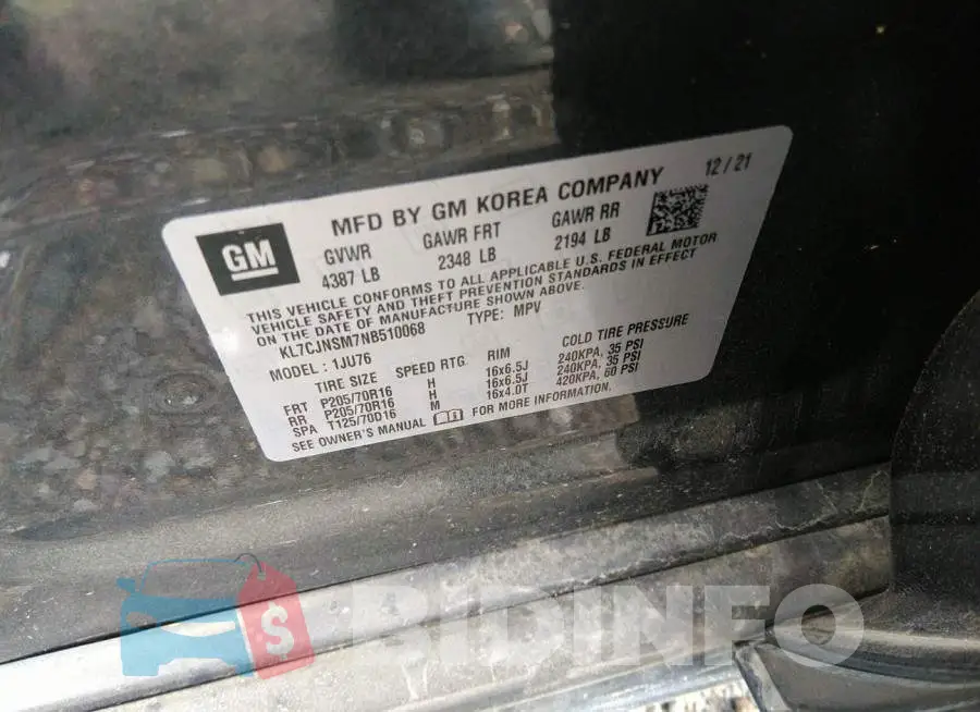 KL7CJNSM7NB510068 Photo# 9
