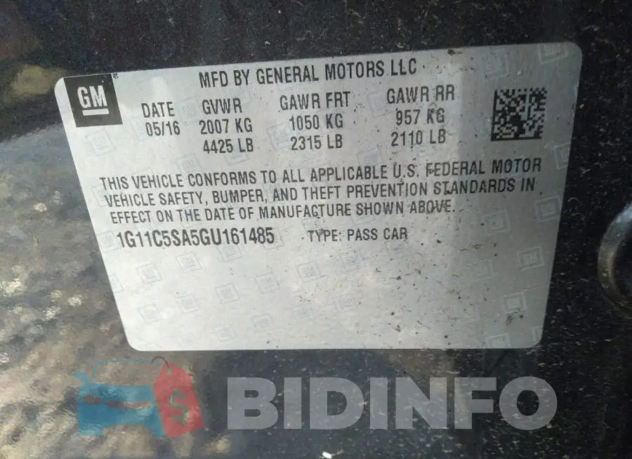 1G11C5SA5GU161485 Photo# 9