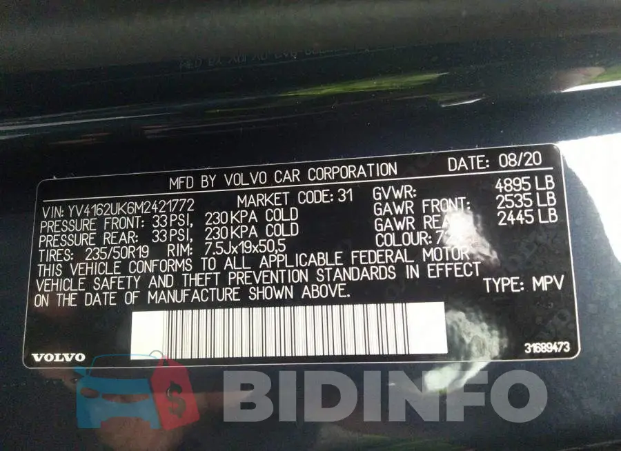 YV4162UK6M2421772 Photo# 9