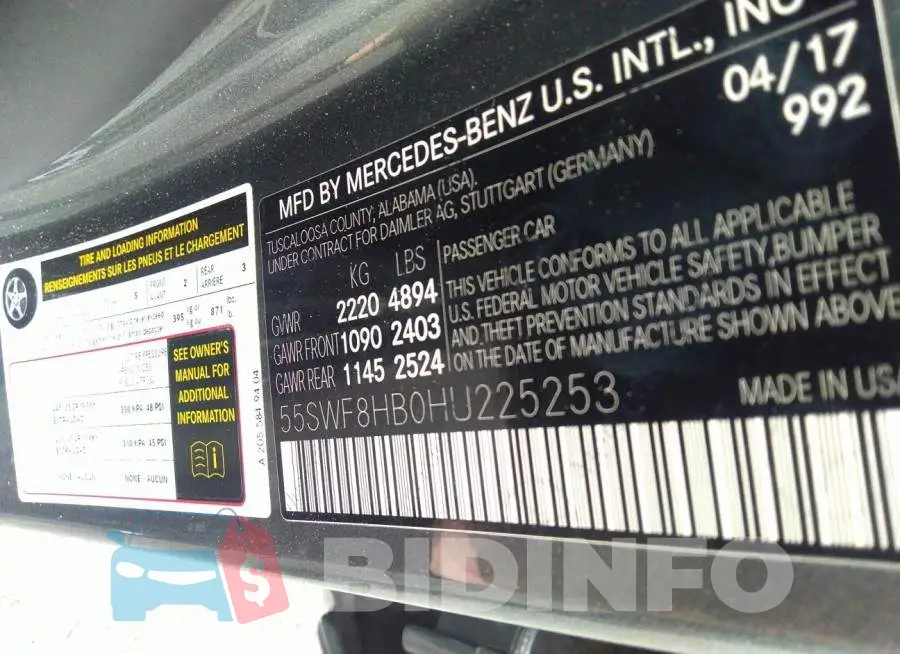 55SWF8HB0HU225253 Photo# 9