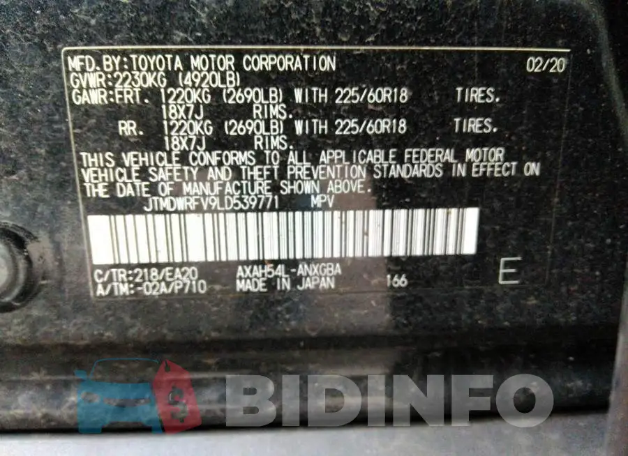 JTMDWRFV9LD539771 Photo# 9