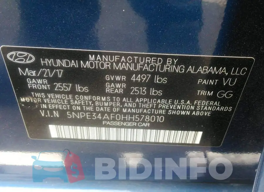 5NPE34AF0HH578010 Photo# 9