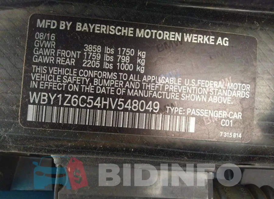 WBY1Z6C54HV548049 Photo# 9