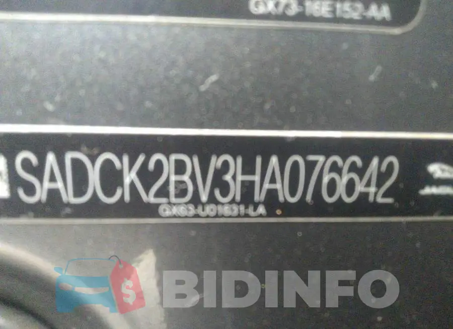 SADCK2BV3HA076642 Photo# 9