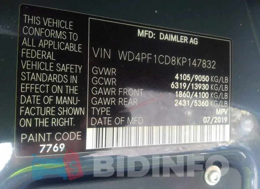 WD4PF1CD8KP147832 Photo# 9
