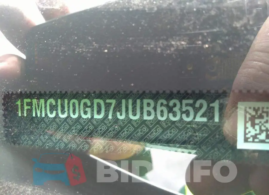 1FMCU0GD7JUB63521 Photo# 9