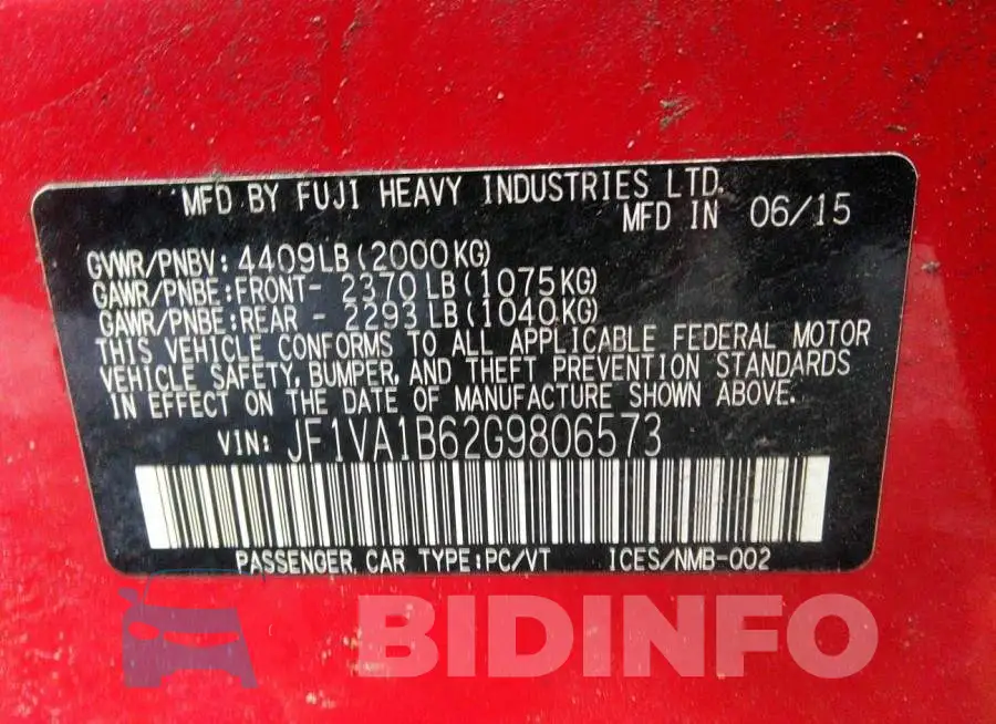 JF1VA1B62G9806573 Photo# 9