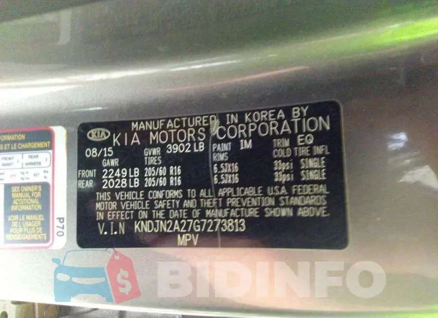 KNDJN2A27G7273813 Photo# 9