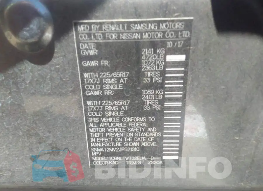 KNMAT2MV2JP521310 Photo# 9