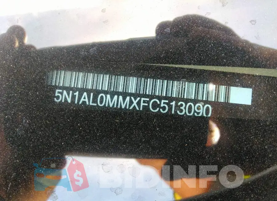 5N1AL0MMXFC513090 Photo# 9