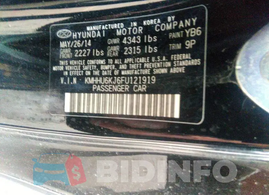 KMHHU6KJ6FU121919 Photo# 9