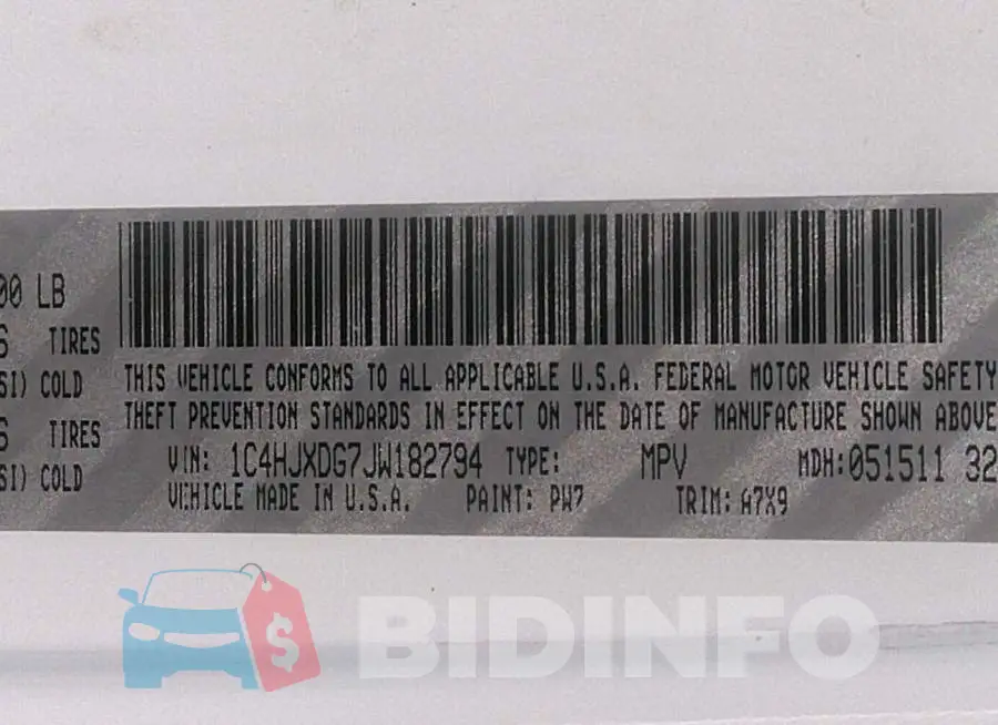 1C4HJXDG7JW182794 Photo# 9