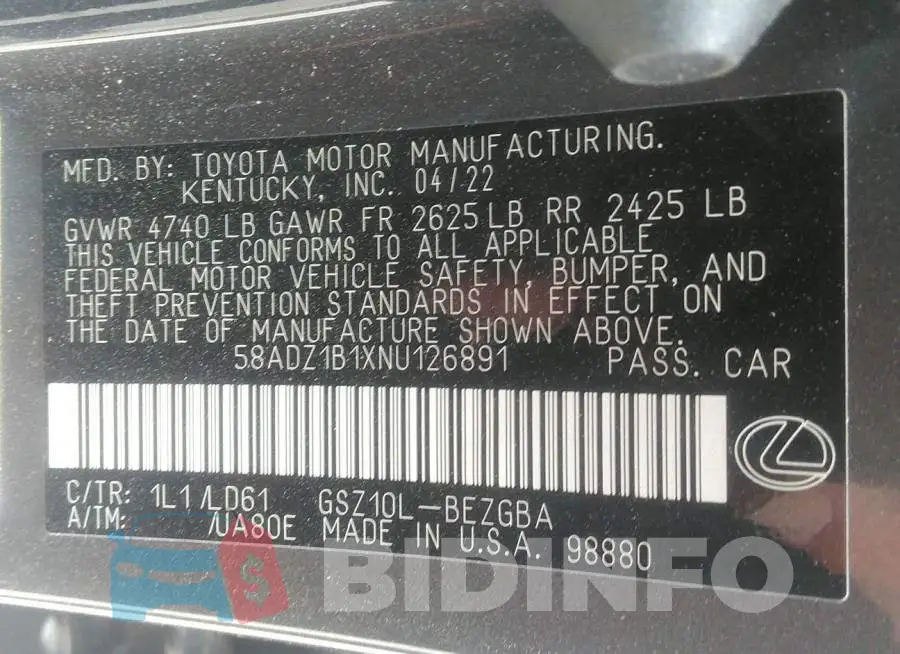 58ADZ1B1XNU126891 Photo# 9