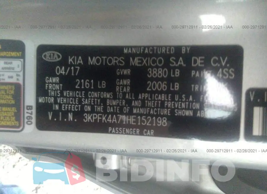 3KPFK4A71HE152198 Photo# 9