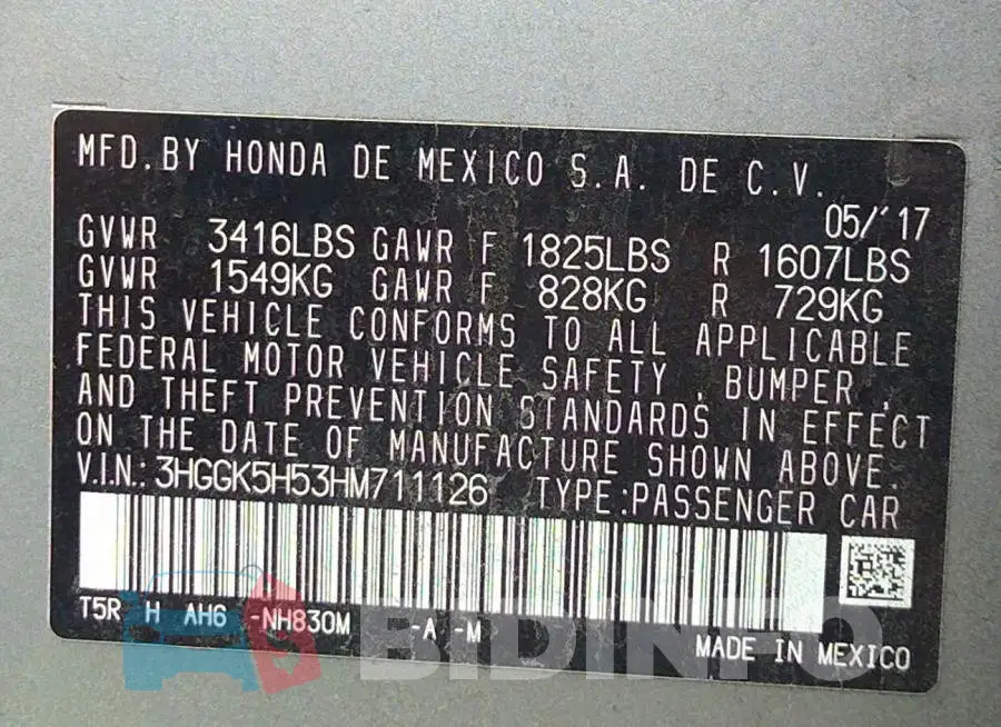 3HGGK5H53HM711126 Photo# 9