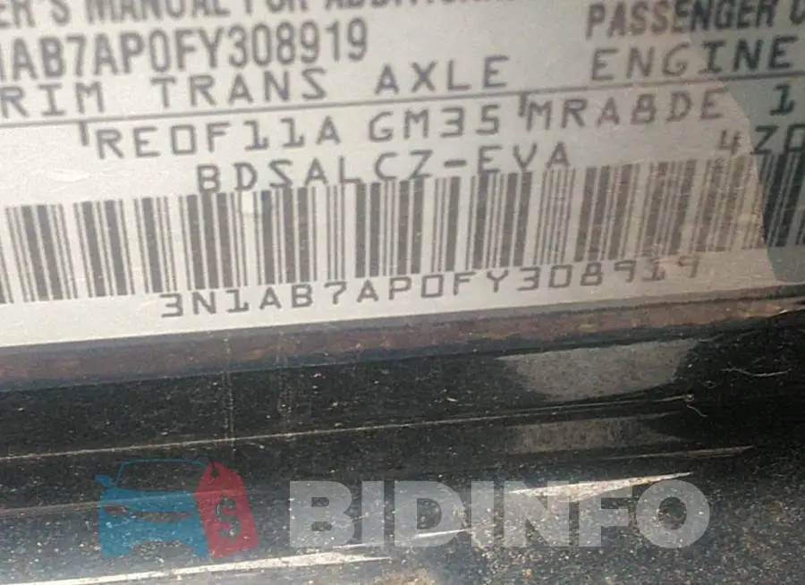 3N1AB7AP0FY308919 Photo# 9