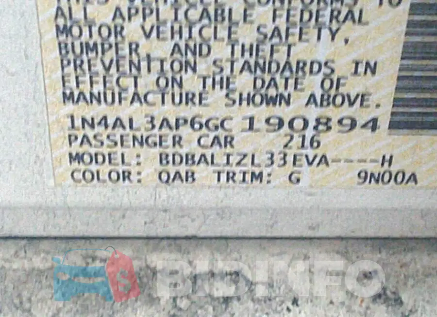 1N4AL3AP6GC190894 Photo# 9