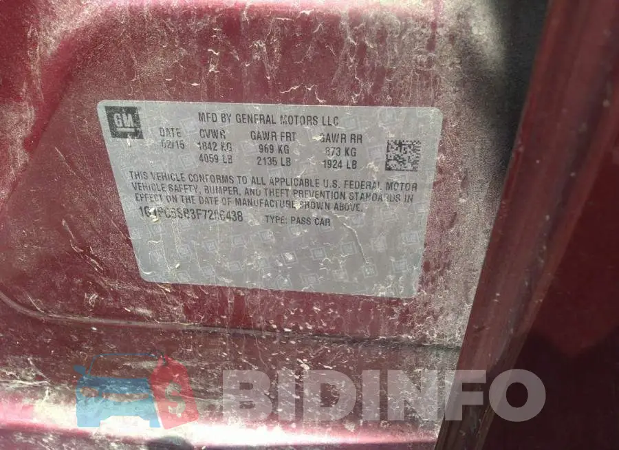 1G1PC5SB3F7206438 Photo# 9