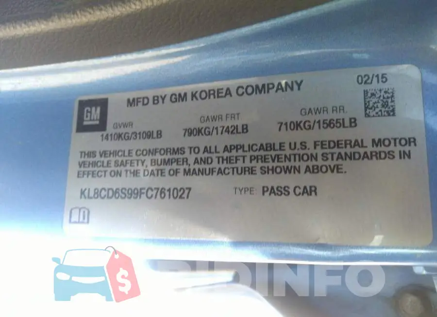 KL8CD6S99FC761027 Photo# 9