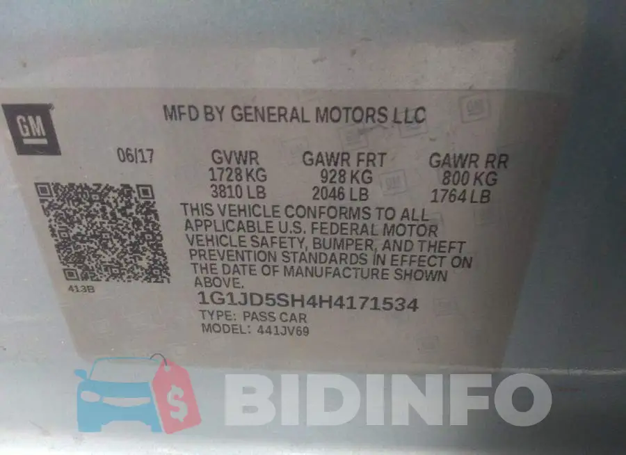 1G1JD5SH4H4171534 Photo# 9