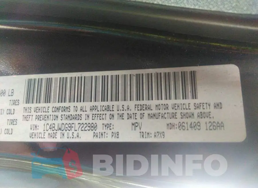 1C4BJWDG9FL722980 Photo# 9