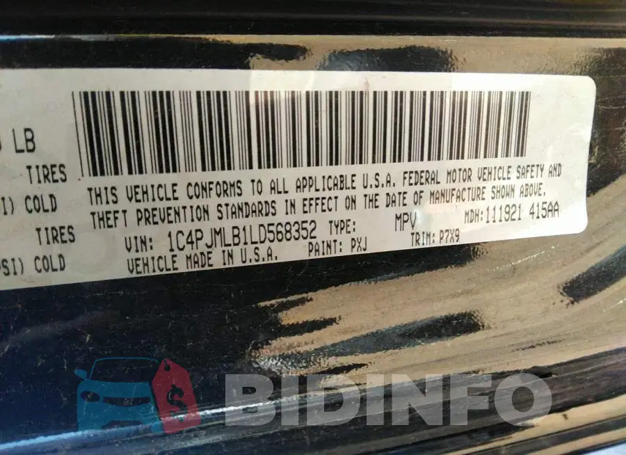 1C4PJMLB1LD568352 Photo# 9