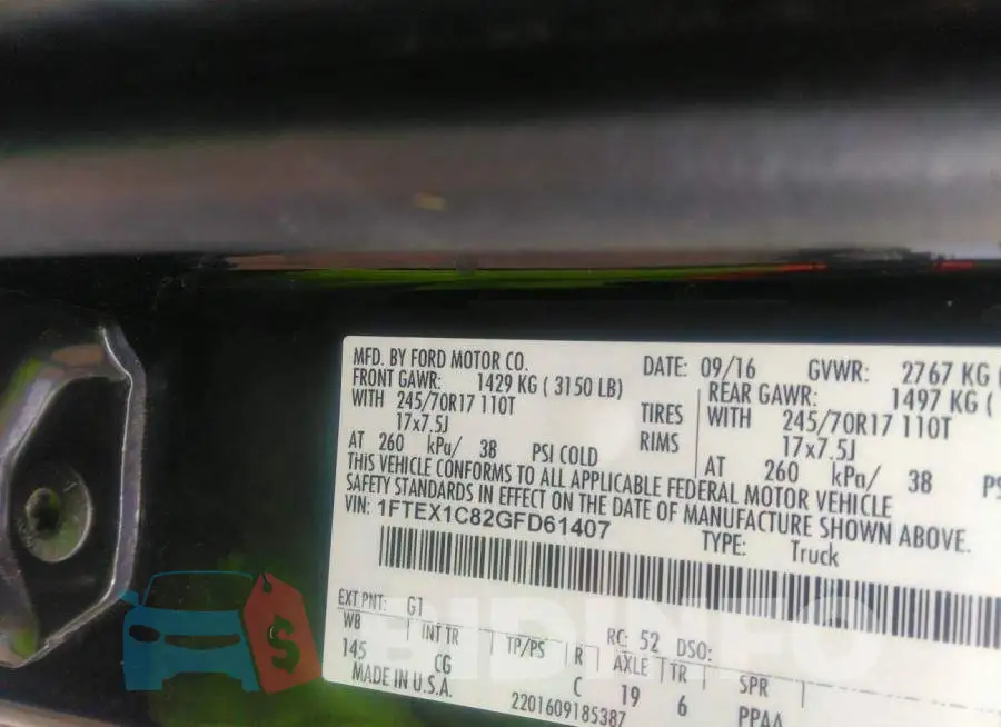 1FTEX1C82GFD61407 Photo# 9