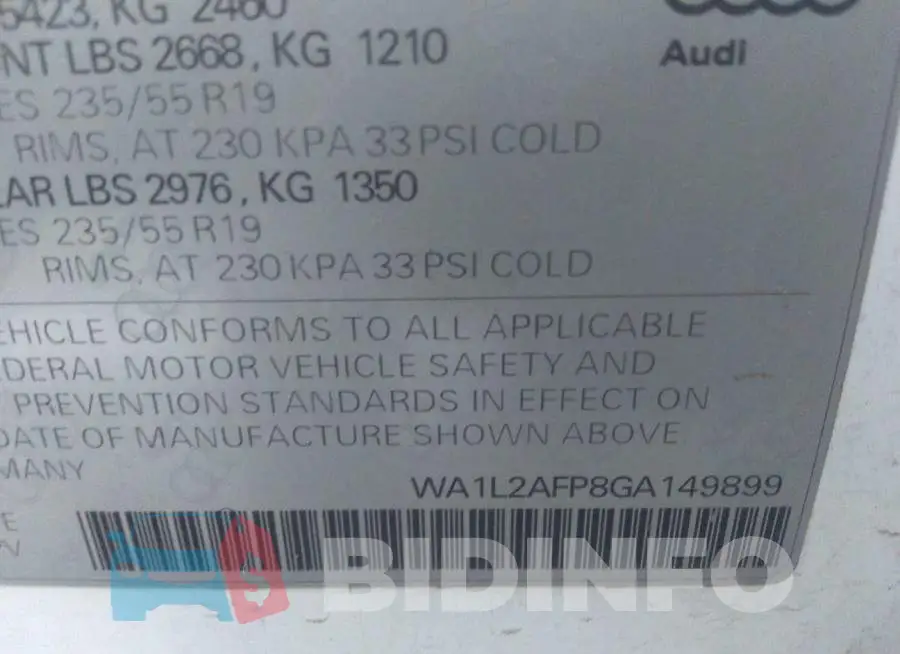 WA1L2AFP8GA149899 Photo# 9