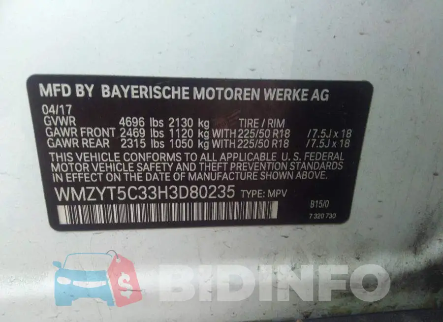WMZYT5C33H3D80235 Photo# 9