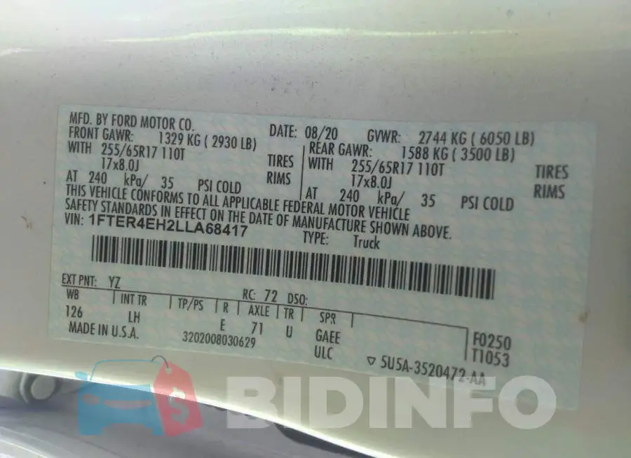 1FTER4EH2LLA68417 Photo# 9