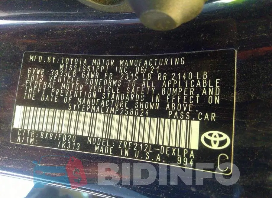 5YFEPMAEXMP258024 Photo# 9