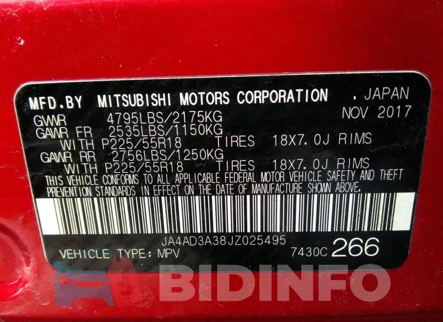 JA4AD3A38JZ025495 Photo# 9