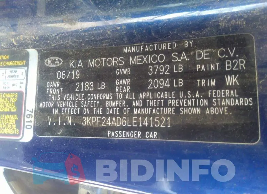 3KPF24AD6LE141521 Photo# 9