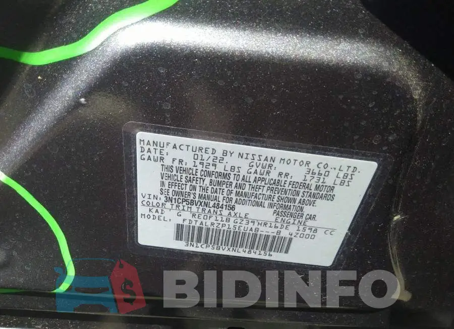3N1CP5BVXNL484156 Photo# 9