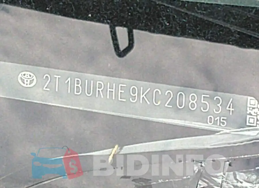 2T1BURHE9KC208534 Photo# 9