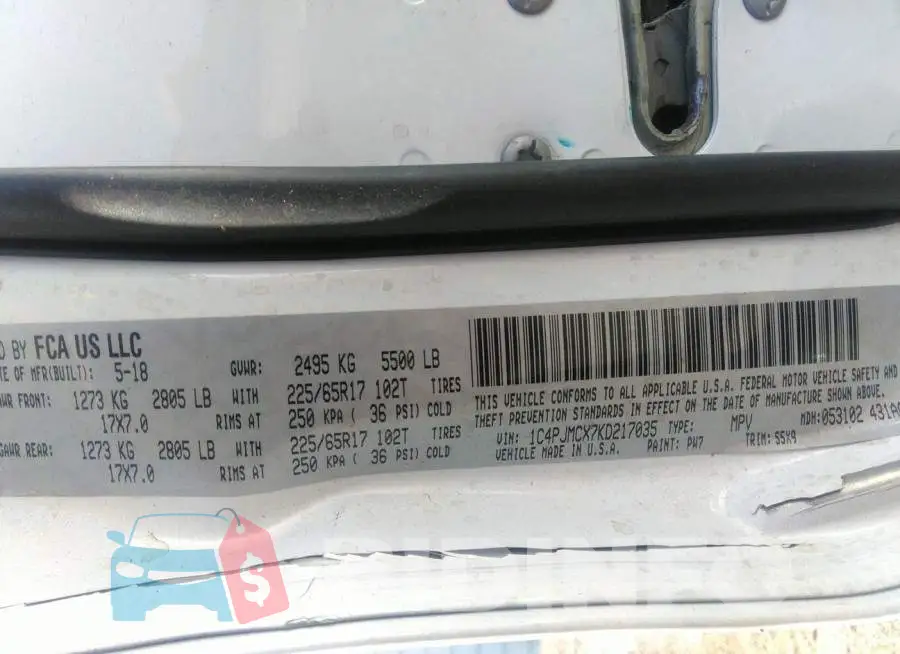1C4PJMCX7KD217035 Photo# 9