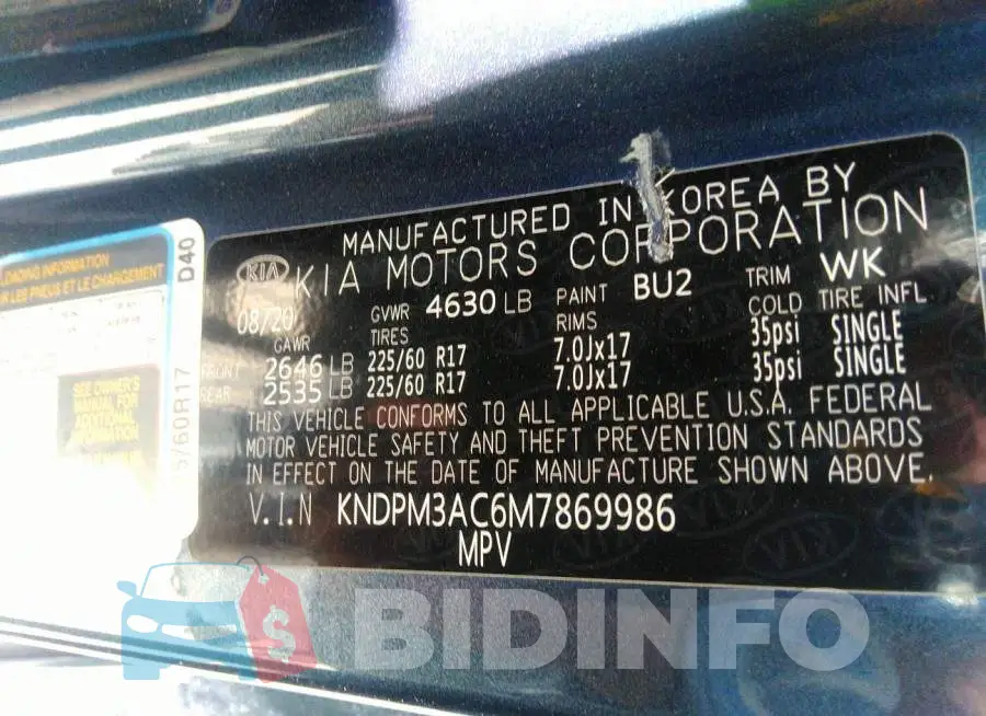 KNDPM3AC6M7869986 Photo# 9