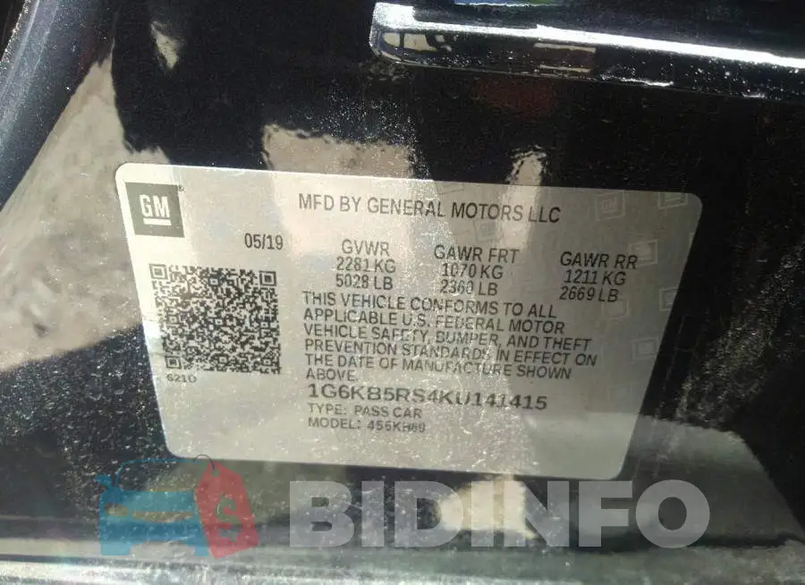 1G6KB5RS4KU141415 Photo# 9