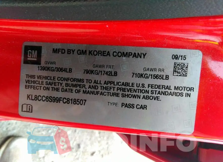 KL8CC6S99FC818507 Photo# 9