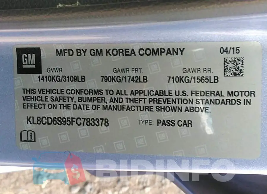 KL8CD6S95FC783378 Photo# 9