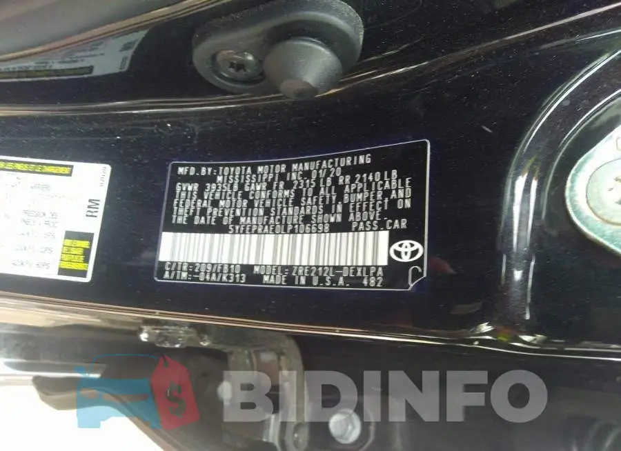 5YFEPRAE0LP106698 Photo# 9