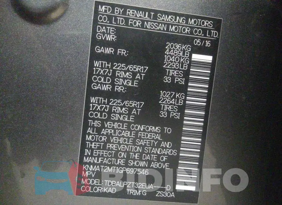 KNMAT2MT1GP697546 Photo# 9