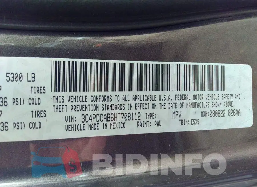 3C4PDCAB6HT708112 Photo# 9