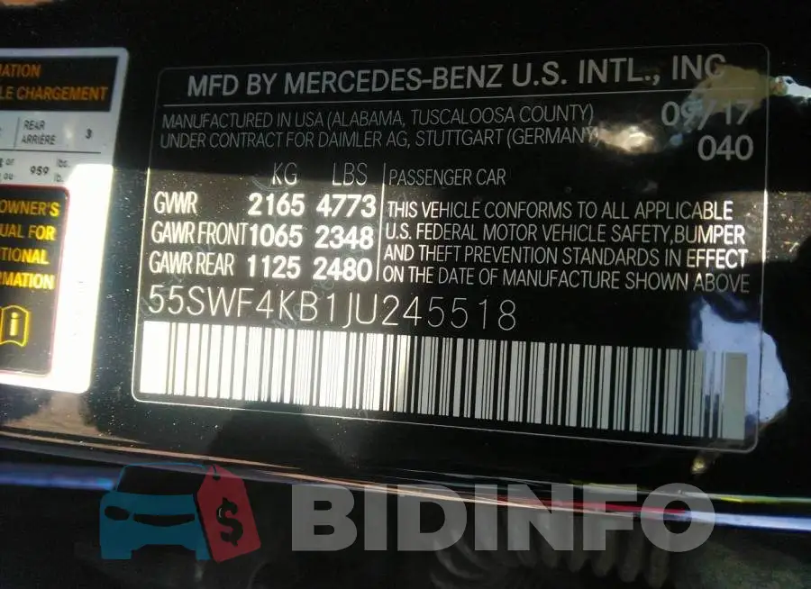 55SWF4KB1JU245518 Photo# 9