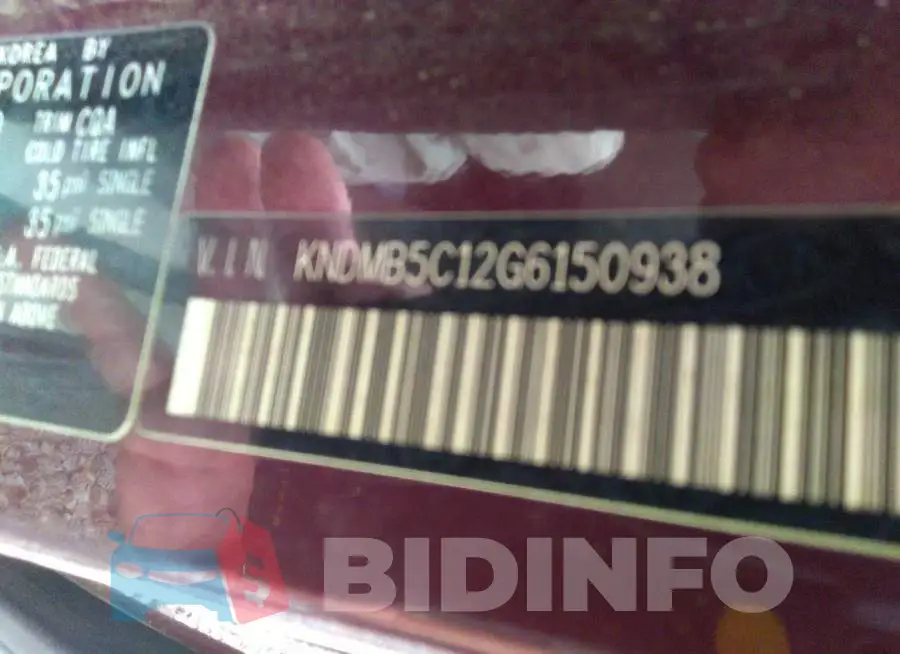 KNDMB5C12G6150938 Photo# 9
