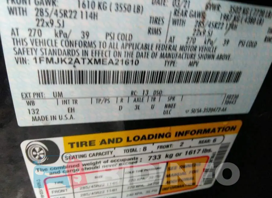 1FMJK2ATXMEA21610 Photo# 9