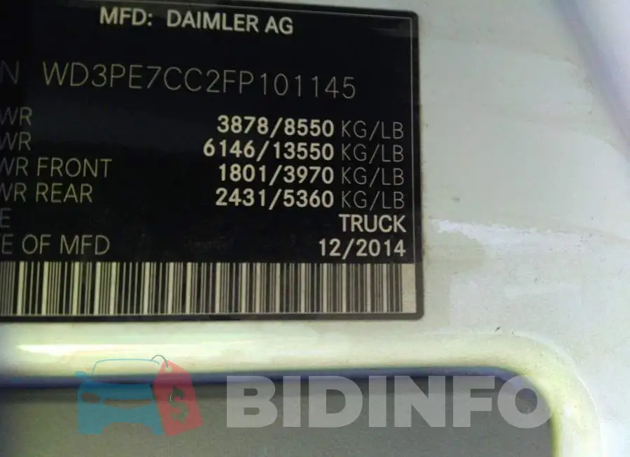 WD3PE7CC2FP101145 Photo# 9