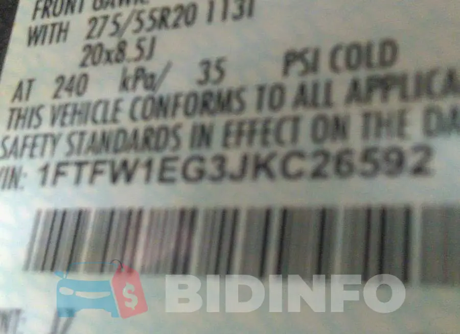 1FTFW1EG3JKC26592 Photo# 9
