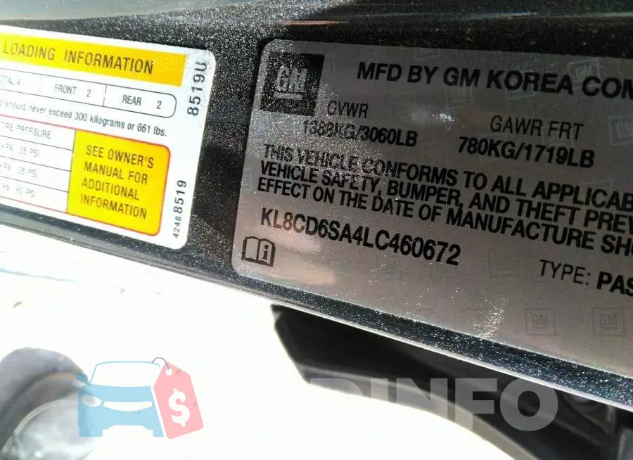 KL8CD6SA4LC460672 Photo# 9