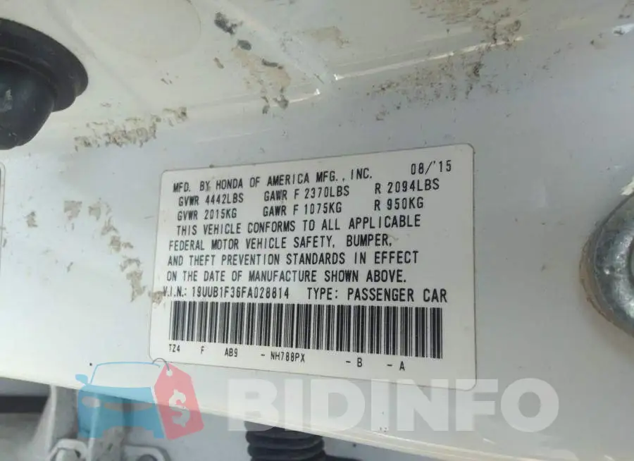 19UUB1F36FA028814 Photo# 9